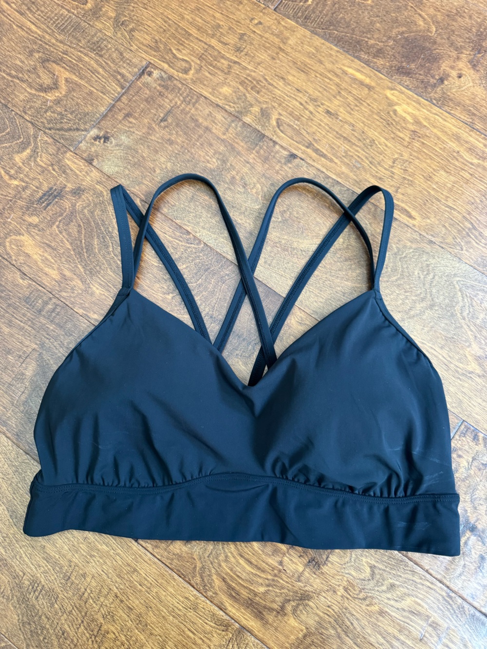 all in motion Sports Bra Black Strappy Bikini Bralette